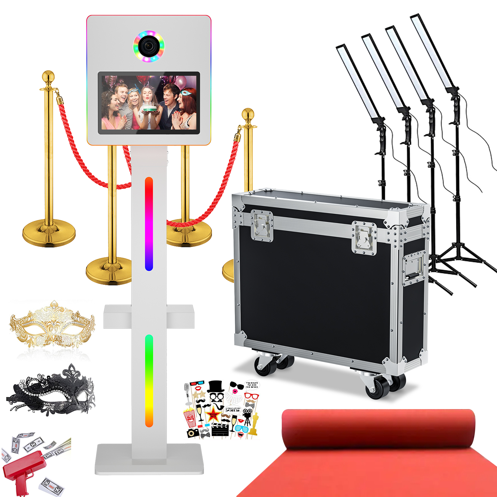 Photography Lighting Description - DSLR Photo Booth Machine with 15.6