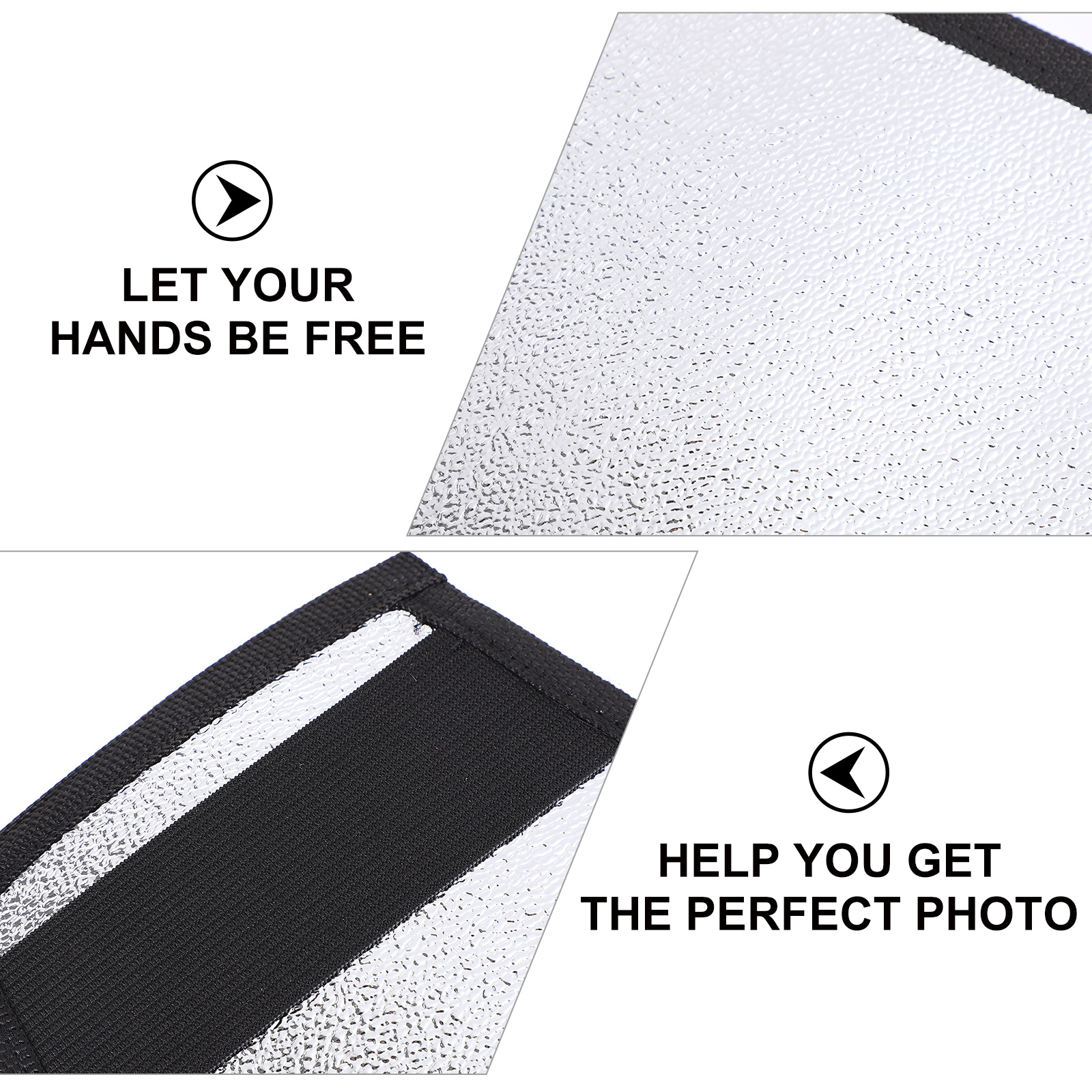 Photography Lighting Reflectors - 4Pcs Studio Grade Flash Reflector Diffuser