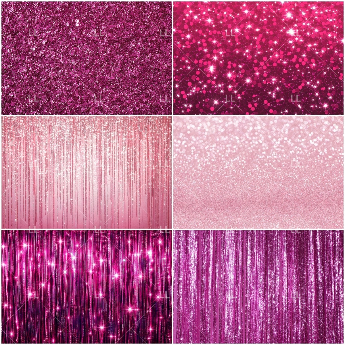 Photography Lighting Setup - Pink Shimmer Wall Glitters Sequin Dreamy