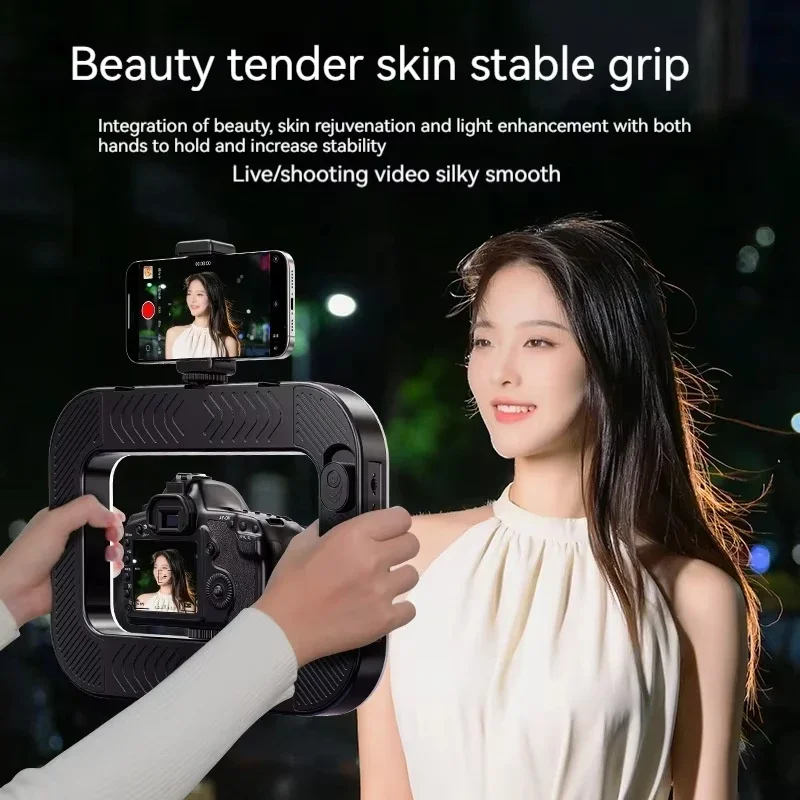 Smartphone Video Rig with Ligh - Photography Lighting Rig ulasan dan harga