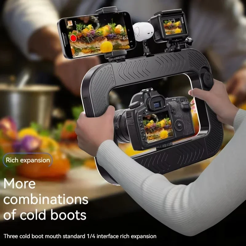 Smartphone Video Rig with Ligh - Photography Lighting Rig ulasan dan harga