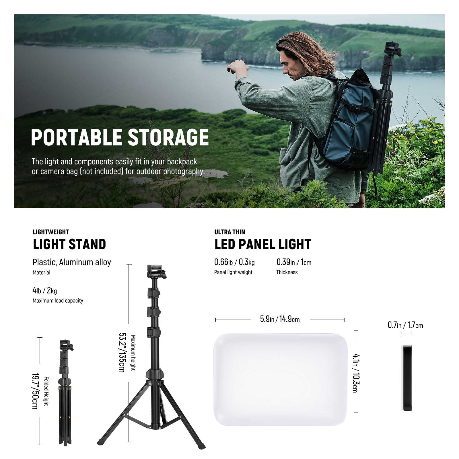 NEEWER LED Video Light Panel L - Photography Lighting Kit Neewer ulasan dan harga