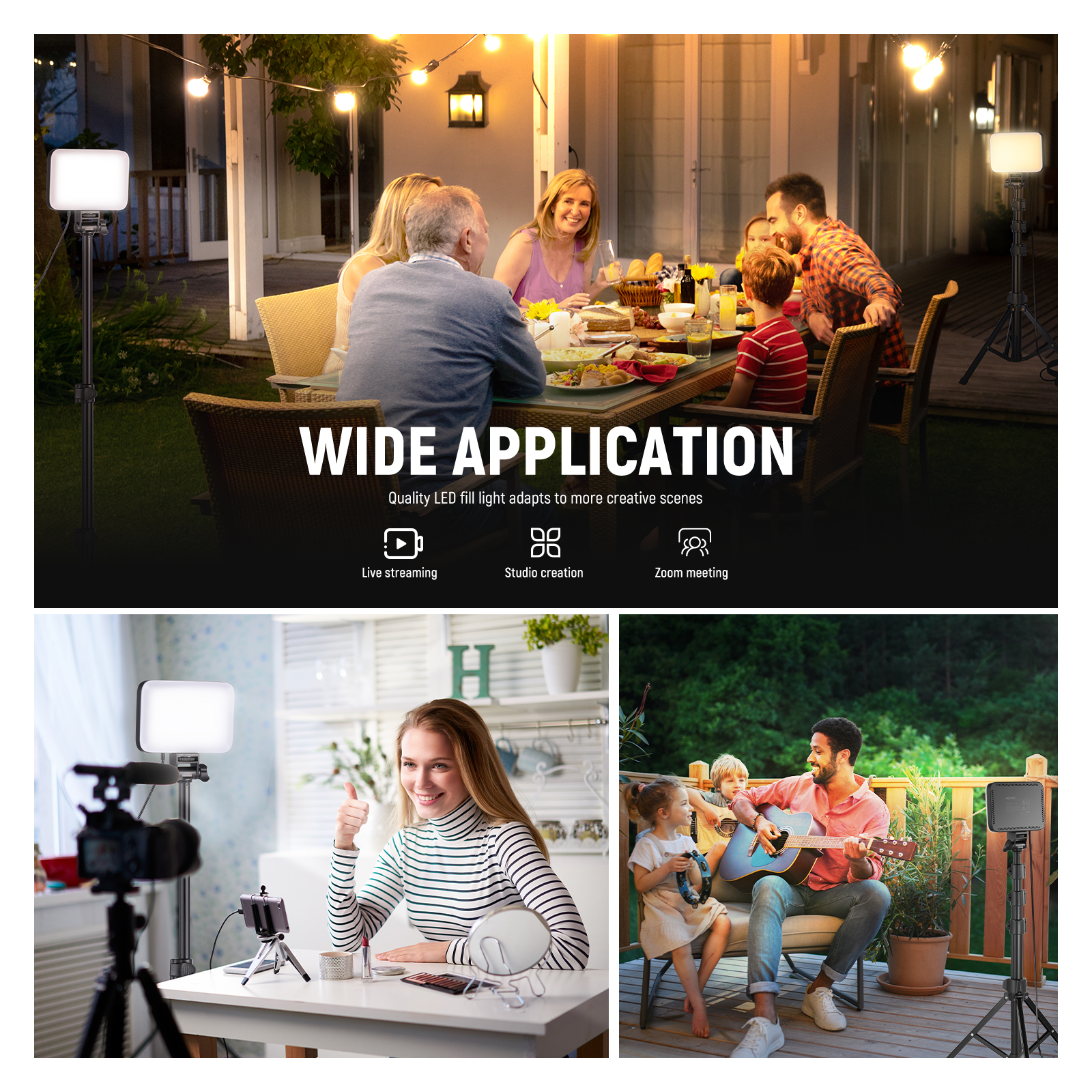 NEEWER LED Video Light Panel L - Photography Lighting Kit Neewer ulasan dan harga