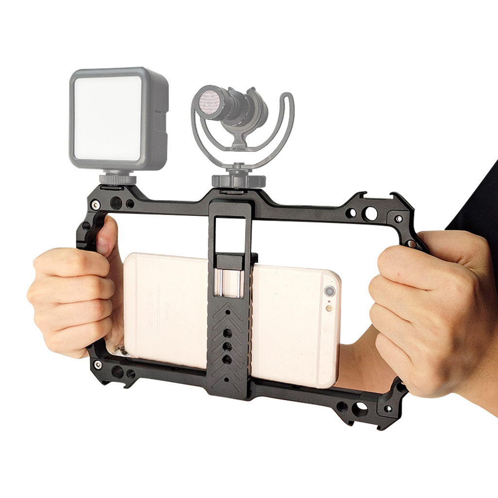 Universal Metal Phone Cage Rig - Photography Lighting Rig ulasan dan harga