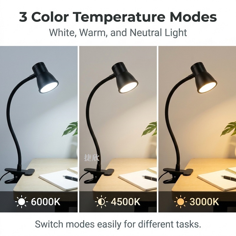 LED clip desk lamp eye protect - Photography Lighting Learning ulasan dan harga