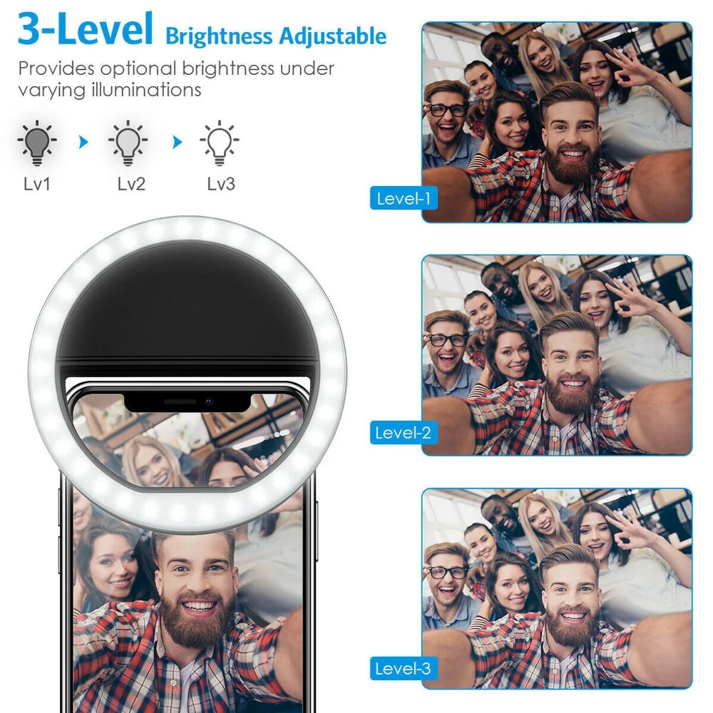 LED Selfie Fill Light USB Char - Photography Lighting Tool ulasan dan harga