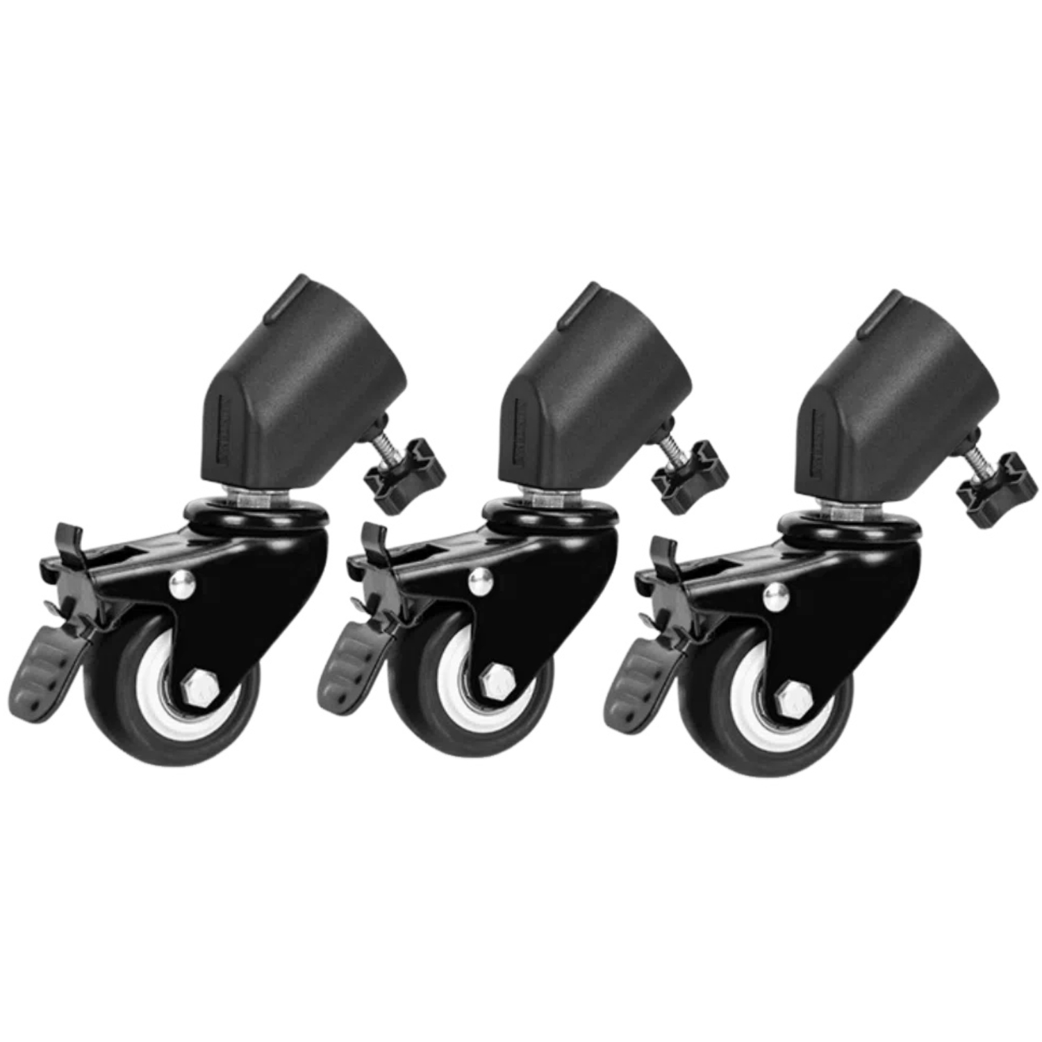 3Pcs C-Stand Swivel Caster Whe - Photography Lighting Setup ulasan dan harga
