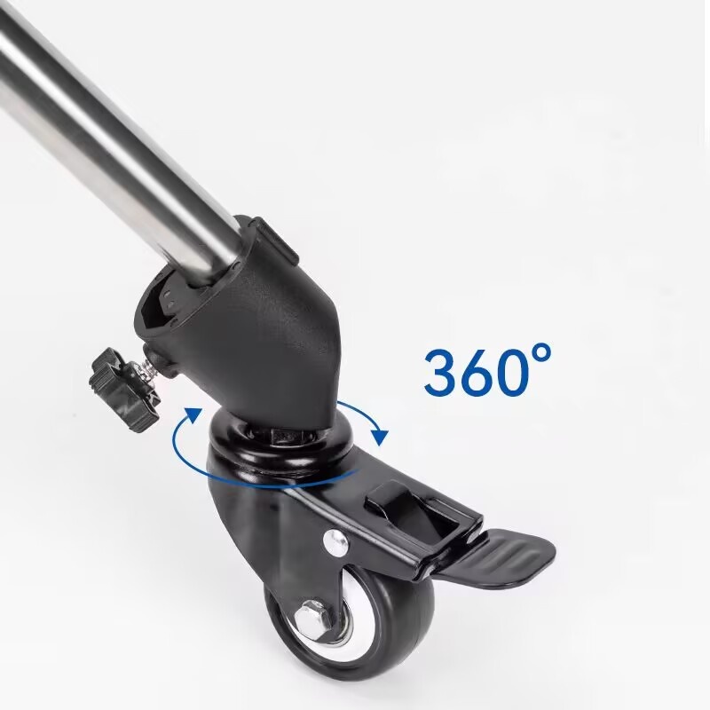 3Pcs C-Stand Swivel Caster Whe - Photography Lighting Setup ulasan dan harga