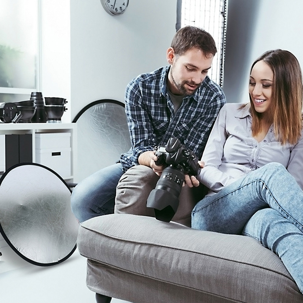 Foldable 2 in 1 Photography Re - Photography Lighting Reflectors ulasan dan harga