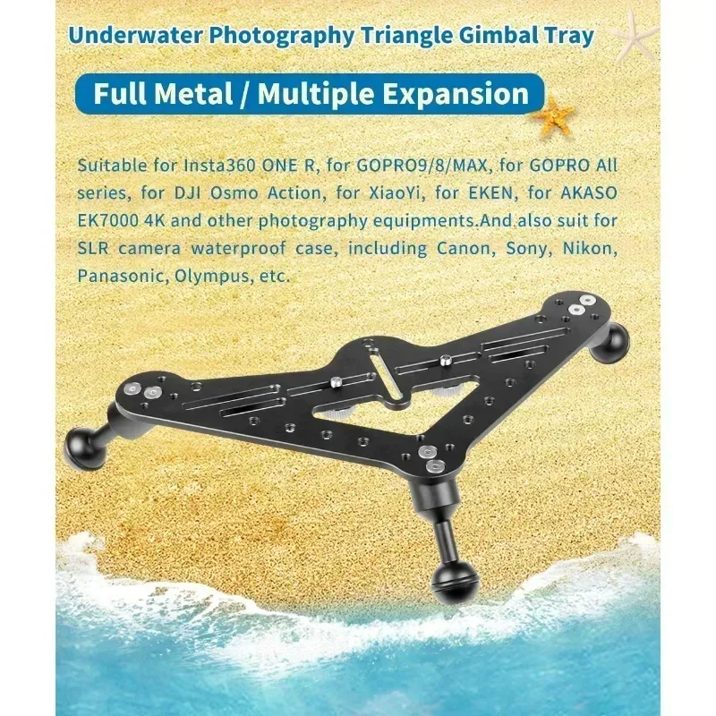 Diving Tray Rig Video Triangul - Photography Lighting Rig ulasan dan harga