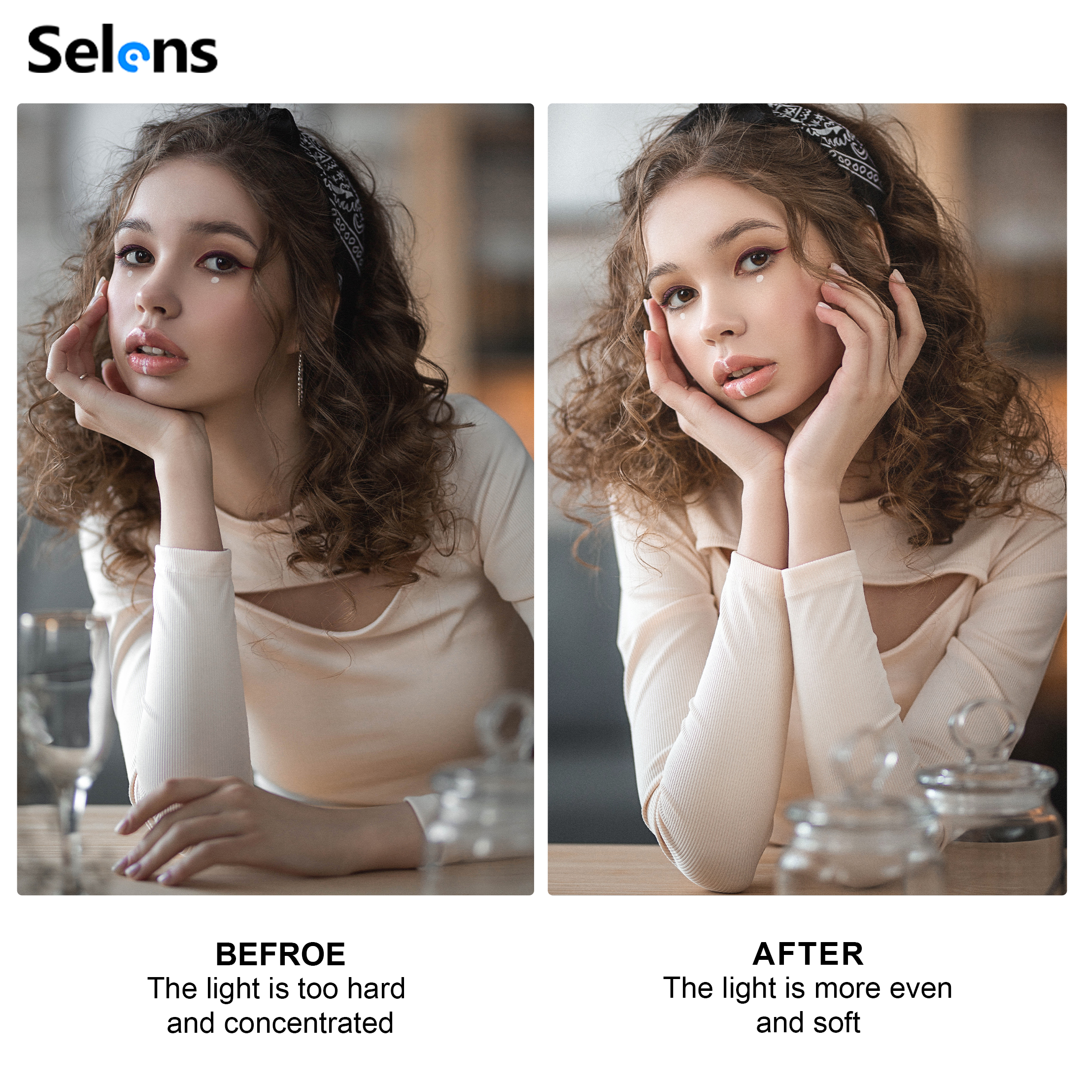 Selens White Diffuser Foldable - Photography Lighting Reflectors ulasan dan harga