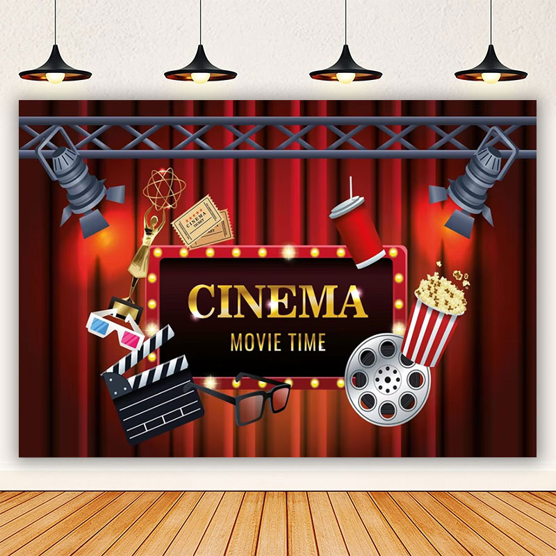 Cinema Movie Night Theme Photo - Photography Lighting Backdrop ulasan dan harga