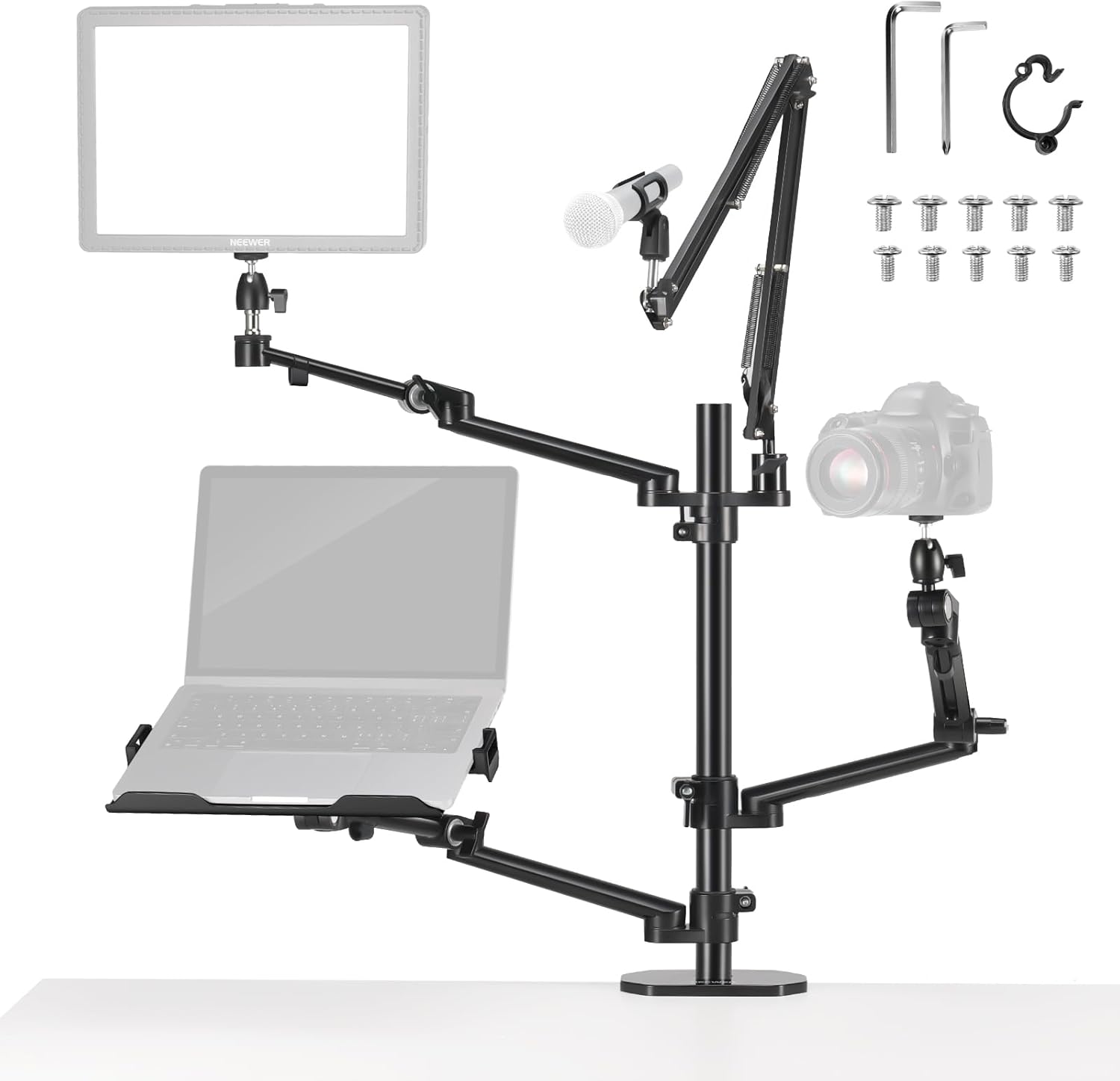 Overhead Camera Stand Desk Mou - Photography Lighting Rig ulasan dan harga