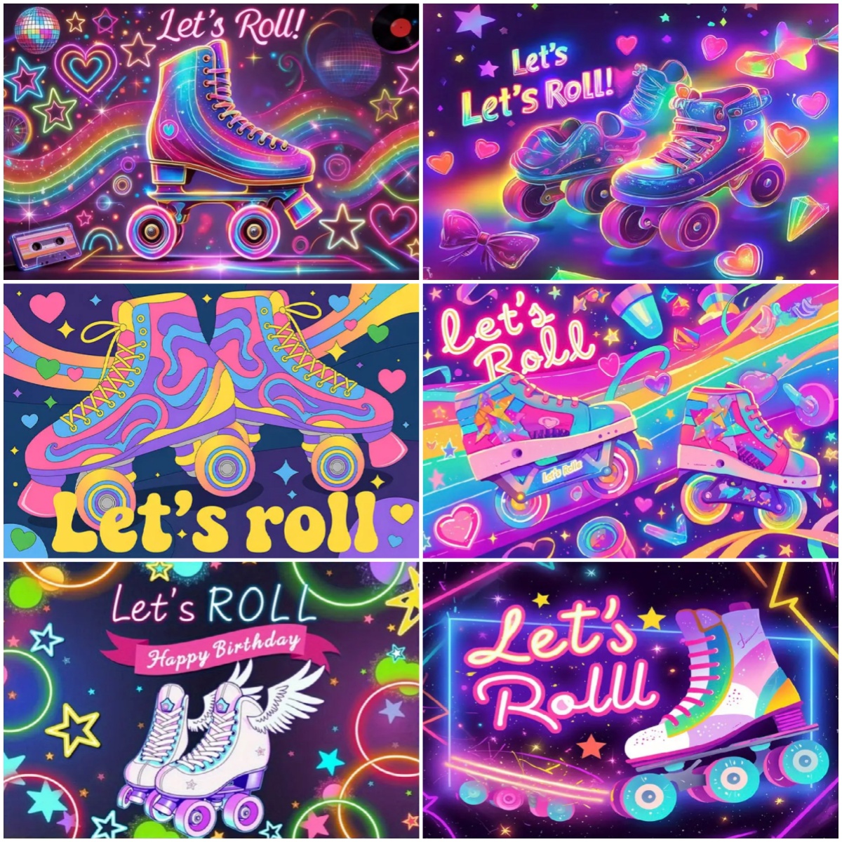 Roller Skating Shoes Theme Bir - Photography Lighting Backdrop ulasan dan harga