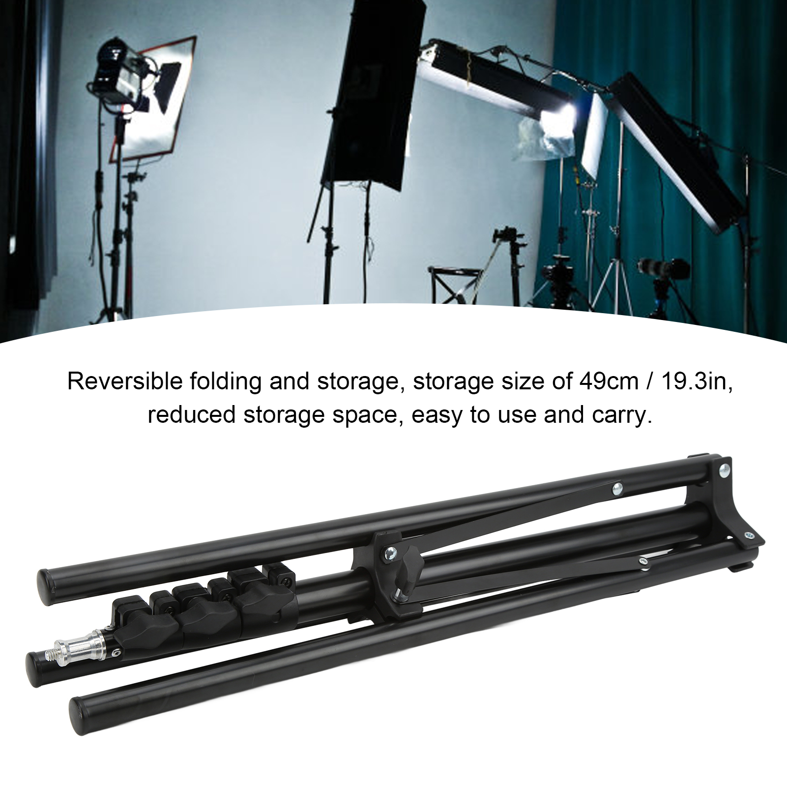Foldable Tripod With 1/4 Screw - Photography Lighting Reflectors ulasan dan harga