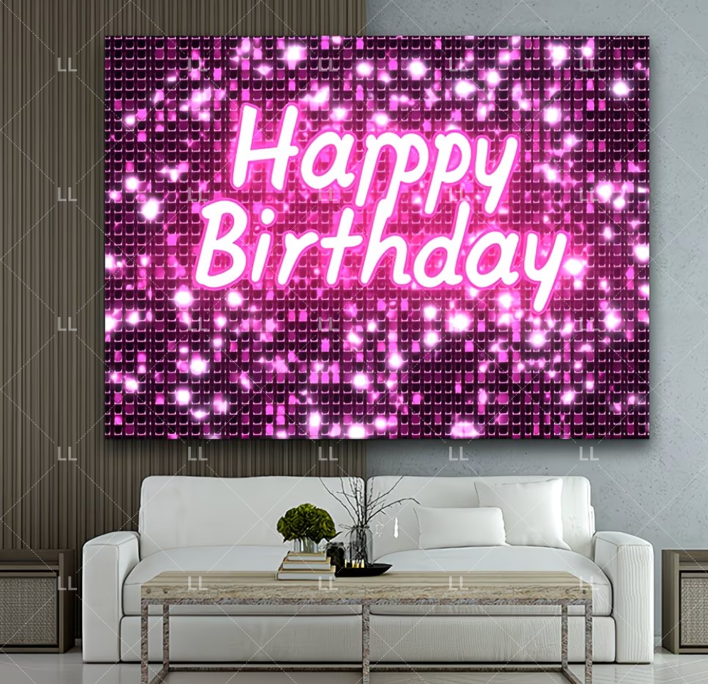 Pink Shimmer Wall Glitters Seq - Photography Lighting Setup ulasan dan harga