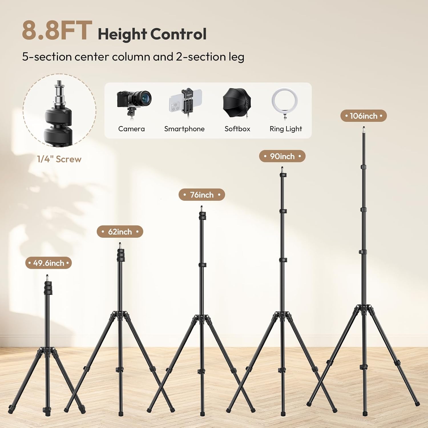 Adjustable 8.8FT Photography L - Photography Lighting Reflectors ulasan dan harga