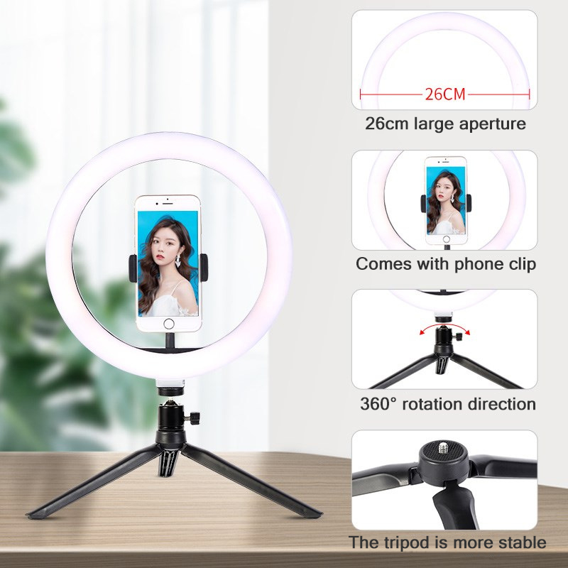 26cm 10 inch Led Ring Selfie L - Photography Lighting Tool ulasan dan harga