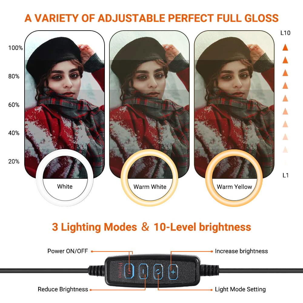 26cm 10 inch Led Ring Selfie L - Photography Lighting Tool ulasan dan harga