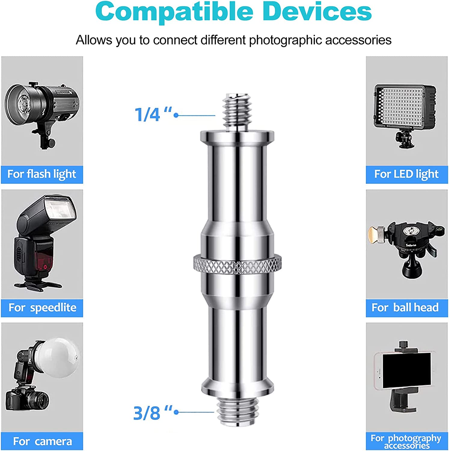 Selens Standard 3/8 to 1/4 Ada - Photography Lighting Tool ulasan dan harga