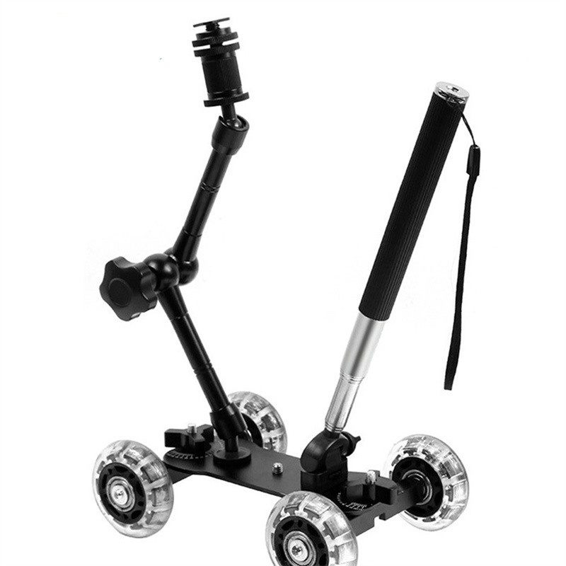 Mobile Rolling Sliding Dolly S - Photography Lighting Tool ulasan dan harga