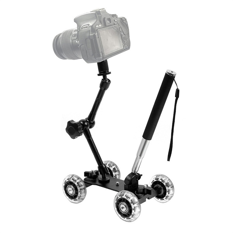 Mobile Rolling Sliding Dolly S - Photography Lighting Tool ulasan dan harga
