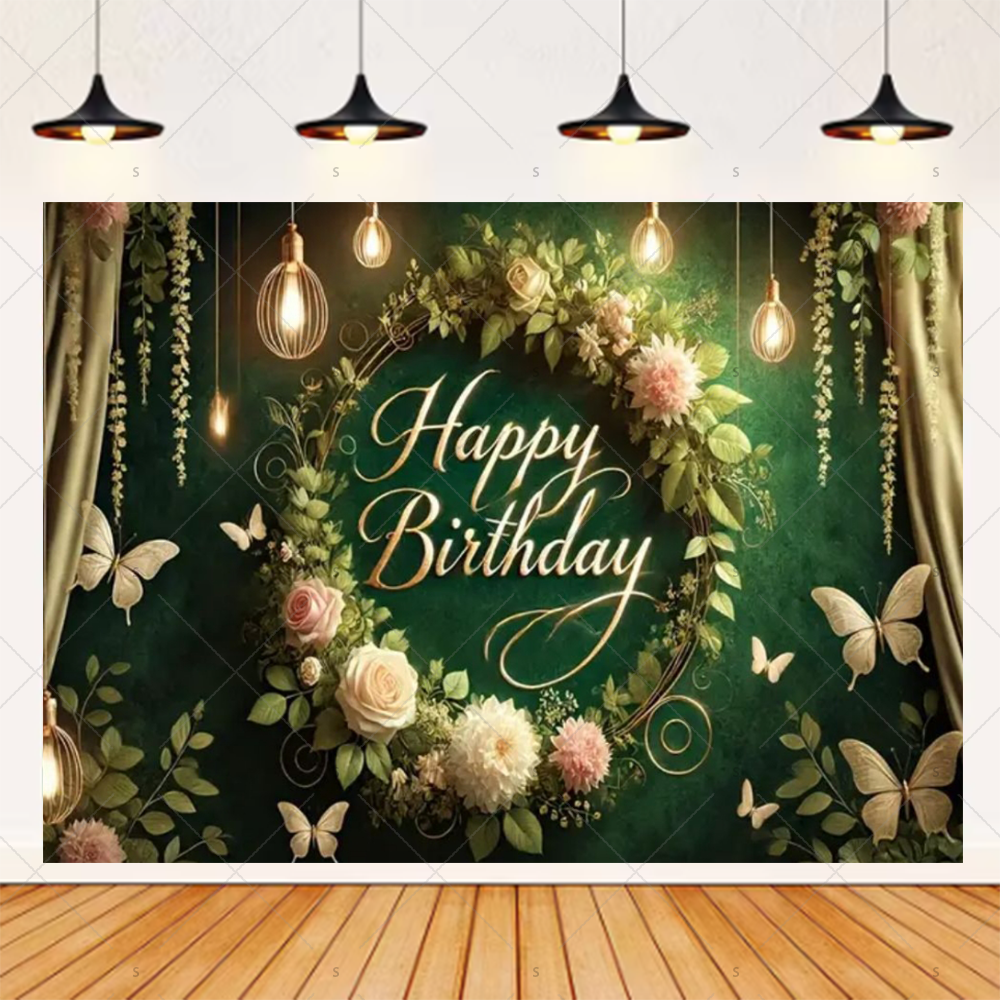 Colorful Balloon Happy Birthda - Photography Lighting Backdrop ulasan dan harga