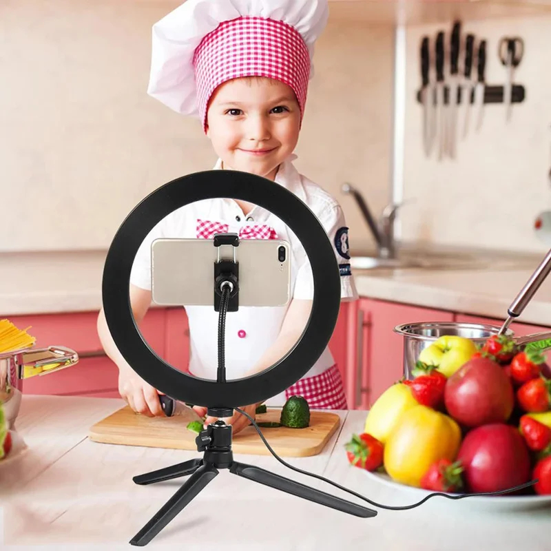 Dimmable26cm LED Ring Light Ki - Photography Lighting Tool ulasan dan harga