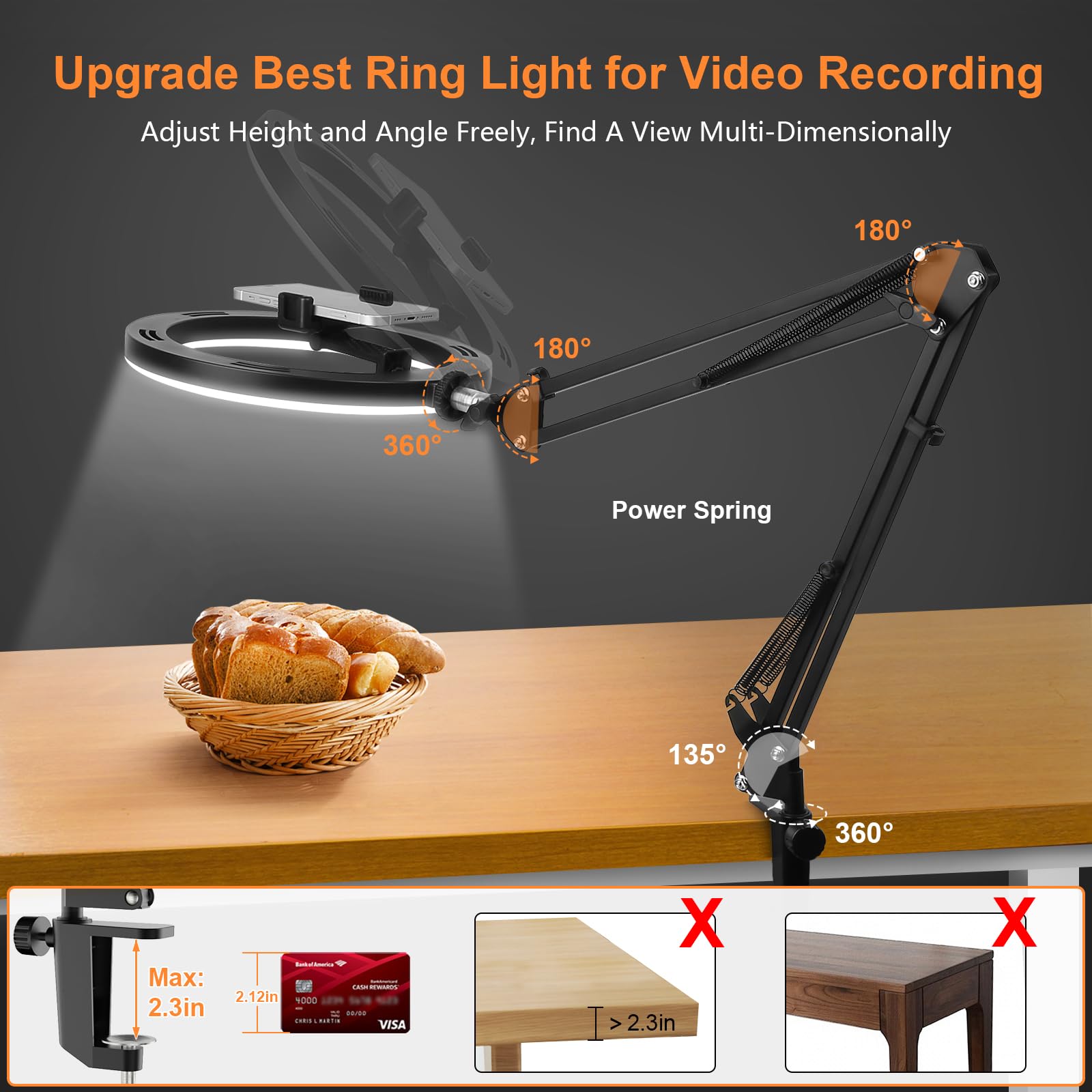 Nice Overhead Tripod With Ring - Photography Lighting Description ulasan dan harga