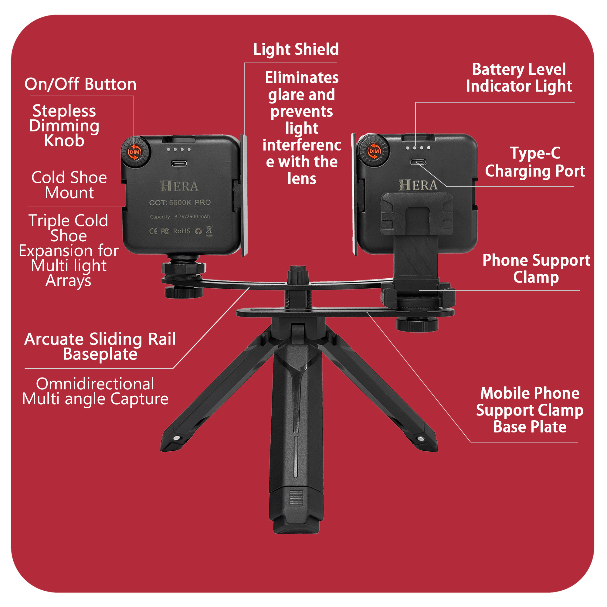 HERA Photography Light MK019 F - Photography Lighting Tool ulasan dan harga