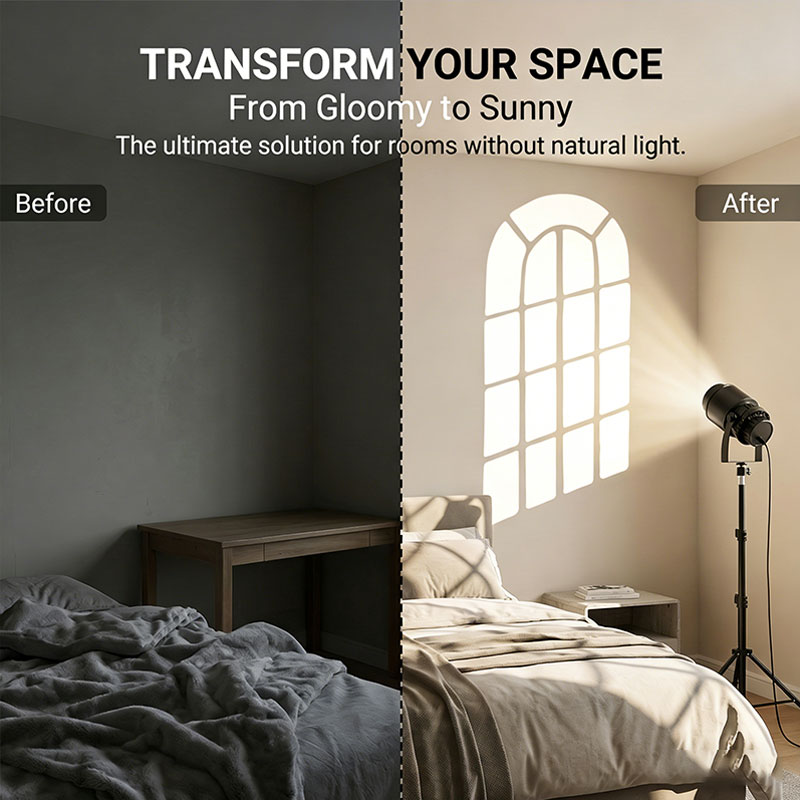 15W Virtual Fake Window Projec - Photography Lighting Setup ulasan dan harga