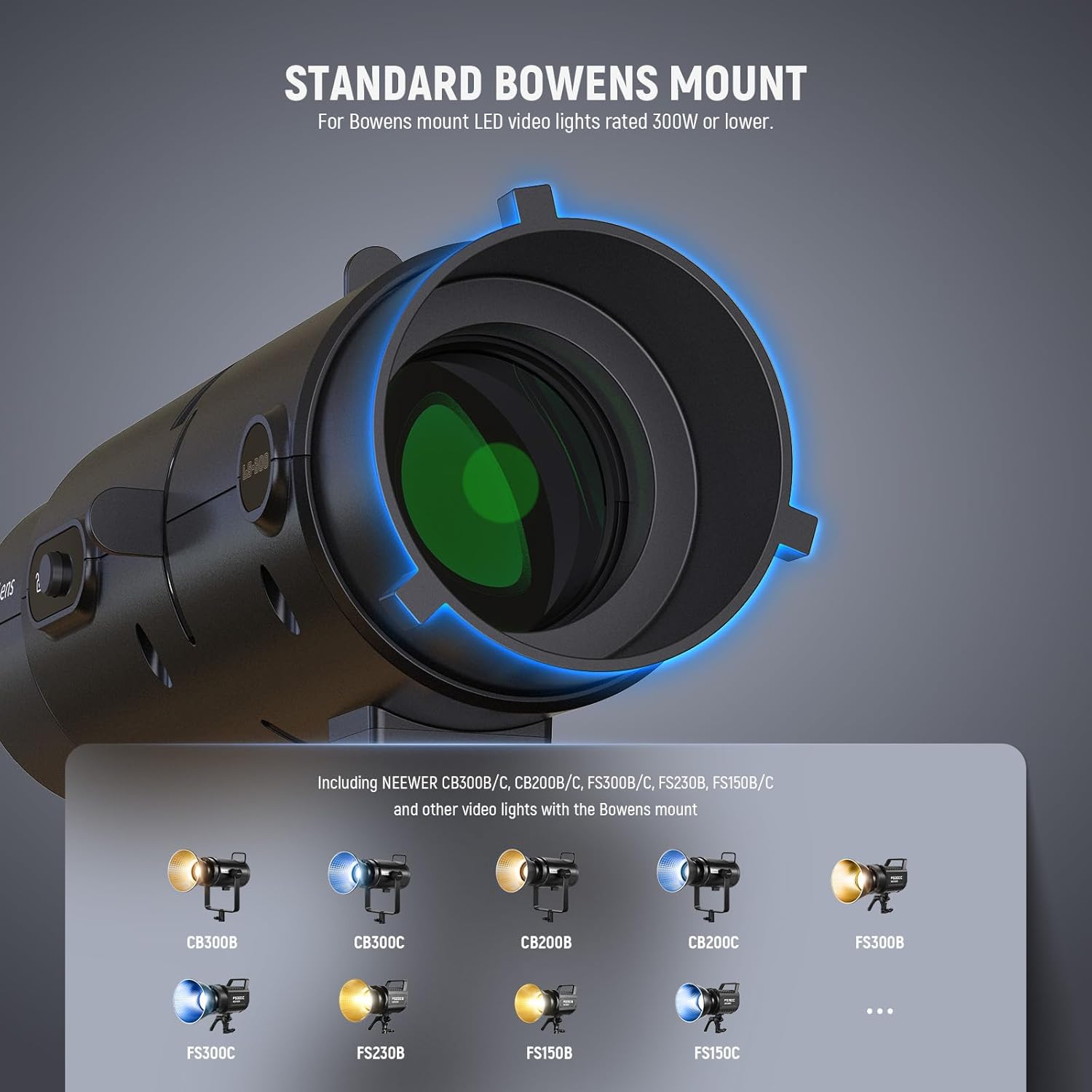 NEEWER LS-300 Spotlight Optica - Ls Photography Lighting Kit ulasan dan harga