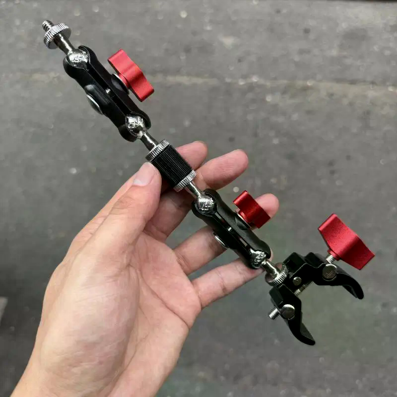 Camera Super Clamp with Double - Photography Lighting Rig ulasan dan harga