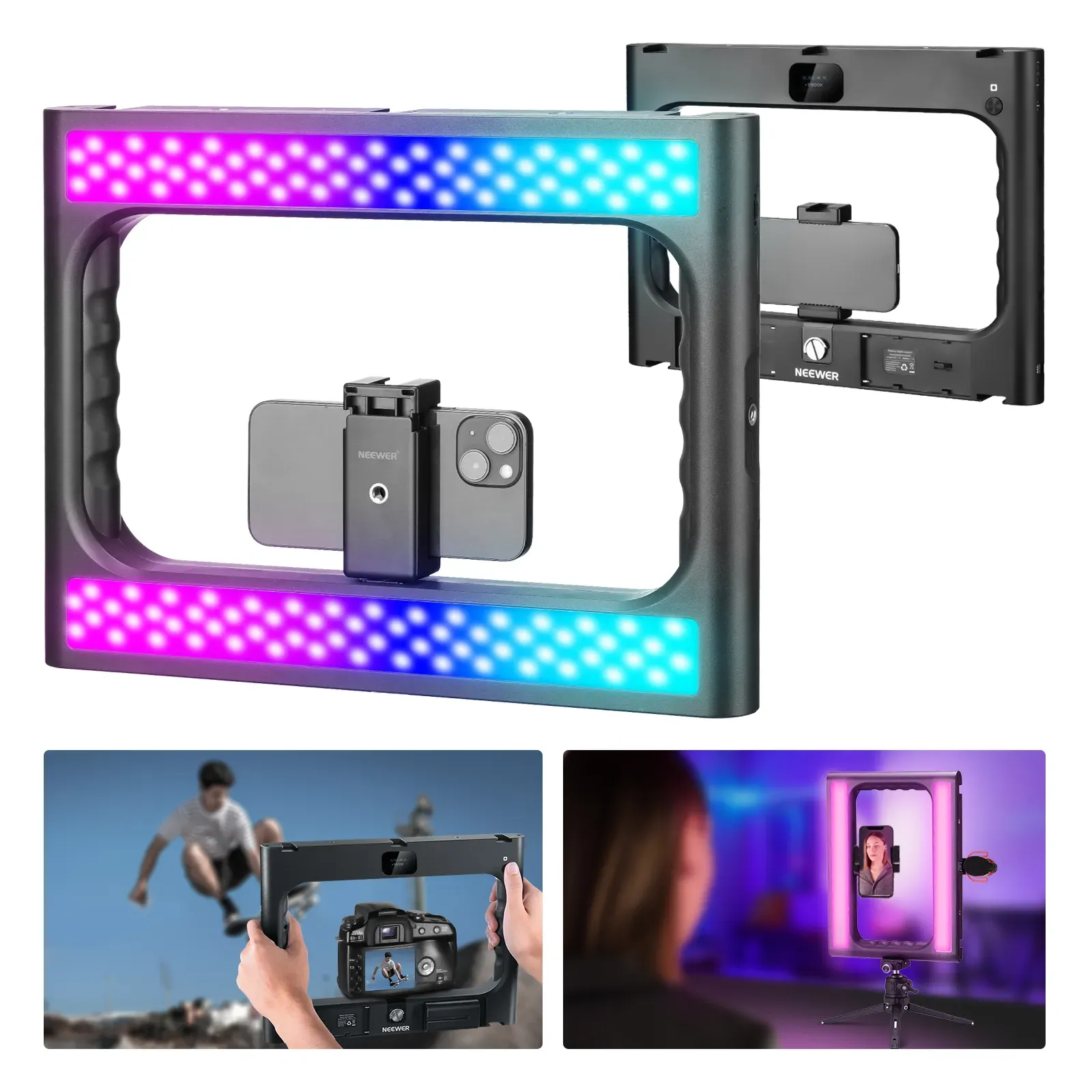 NEEWER RGB-A111 II Smartphone  - Photography Lighting Rig ulasan dan harga