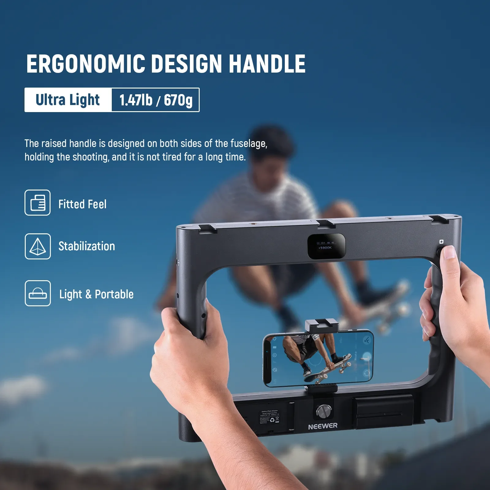 NEEWER RGB-A111 II Smartphone  - Photography Lighting Rig ulasan dan harga