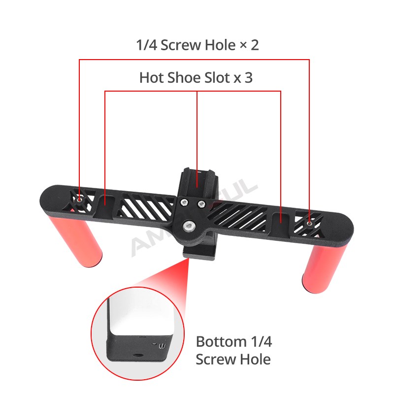 Smartphone Video Rig Hand Grip - Photography Lighting Rig ulasan dan harga