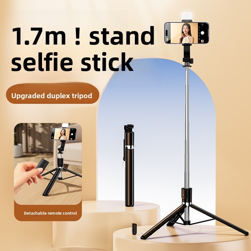 Extendable 1M Selfie Stick Tri - Photography Lighting Description ulasan dan harga