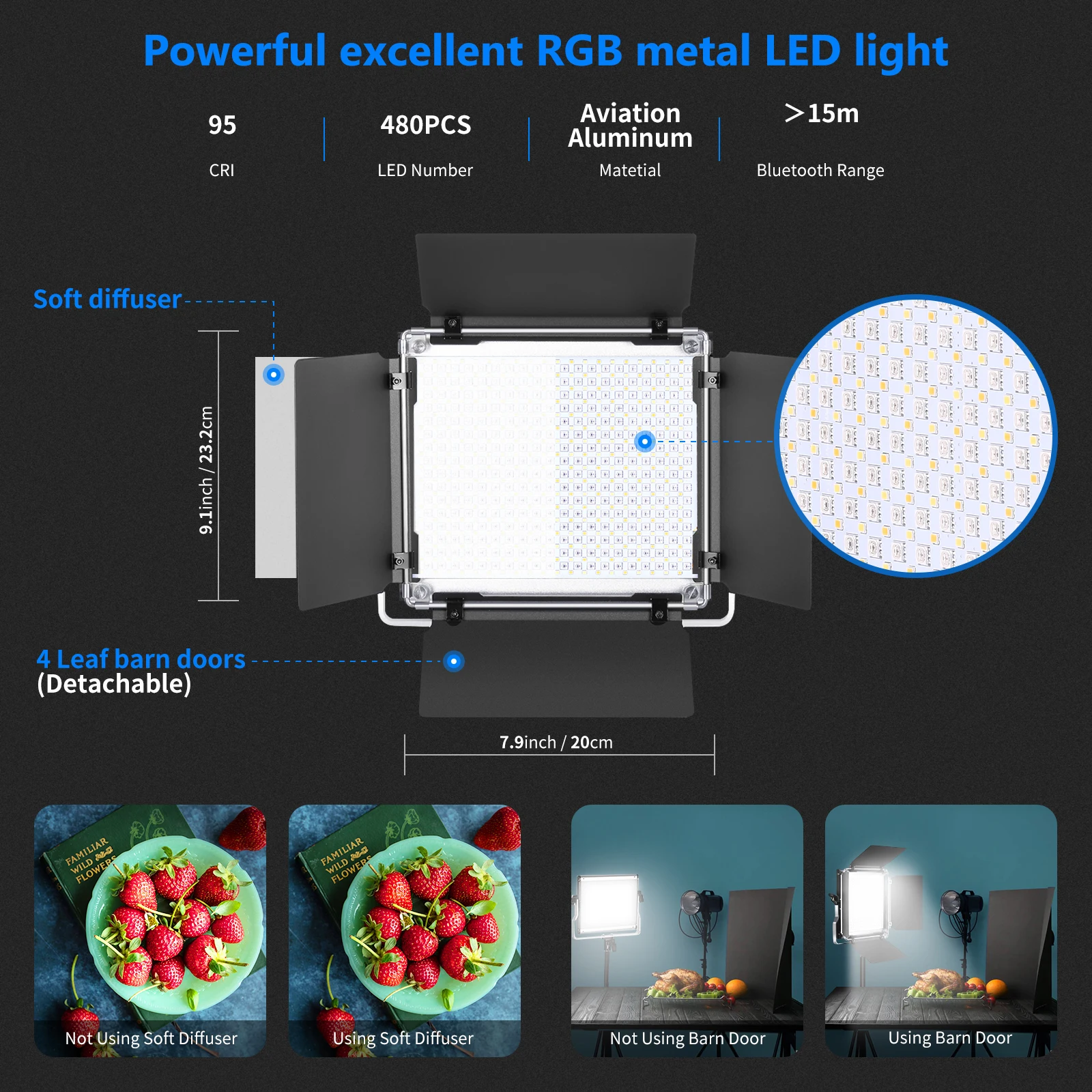 Neewer 3 Packs 480 RGB Led Lig - Photography Lighting Kit Neewer ulasan dan harga