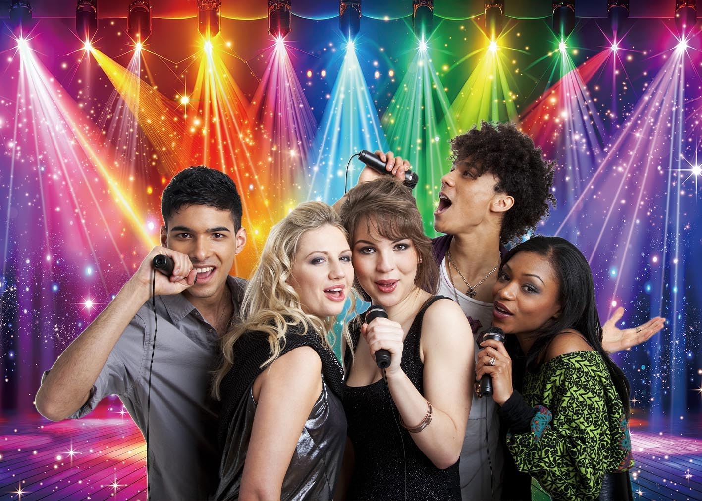Disco Backdrop 7x5FT Colorful  - Photography Lighting Backdrop ulasan dan harga