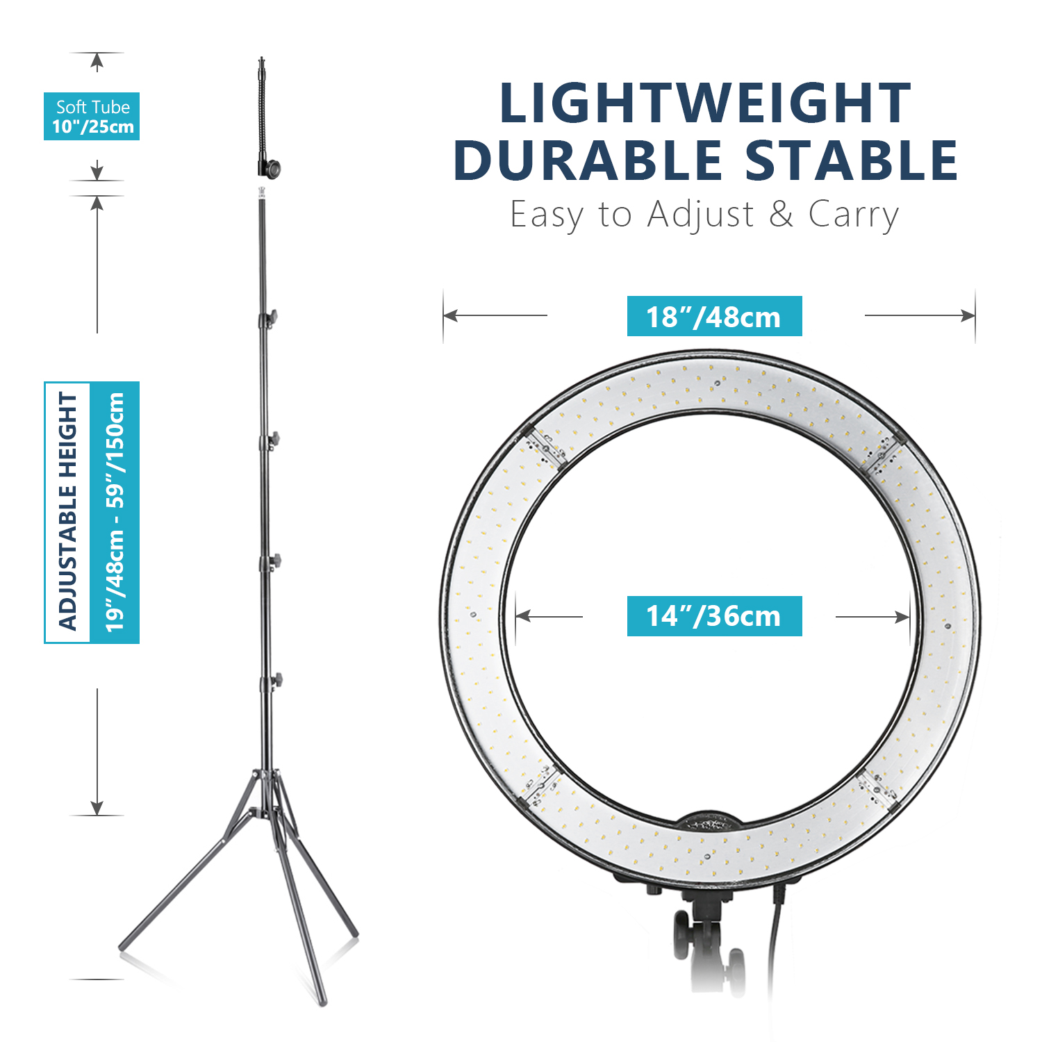 NEEWER Ring Light 18inch Kit:  - Photography Lighting Kit Neewer ulasan dan harga